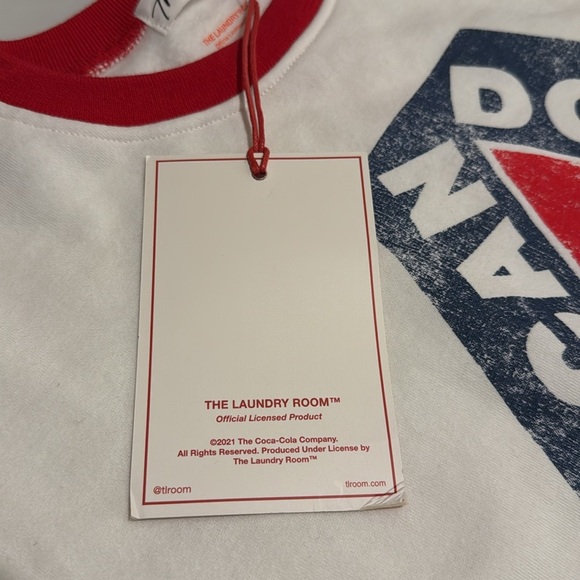 NWT The Laundry Room Women’s American Downhill Ski Team Sweatshirt White Red - Picture 9 of 11